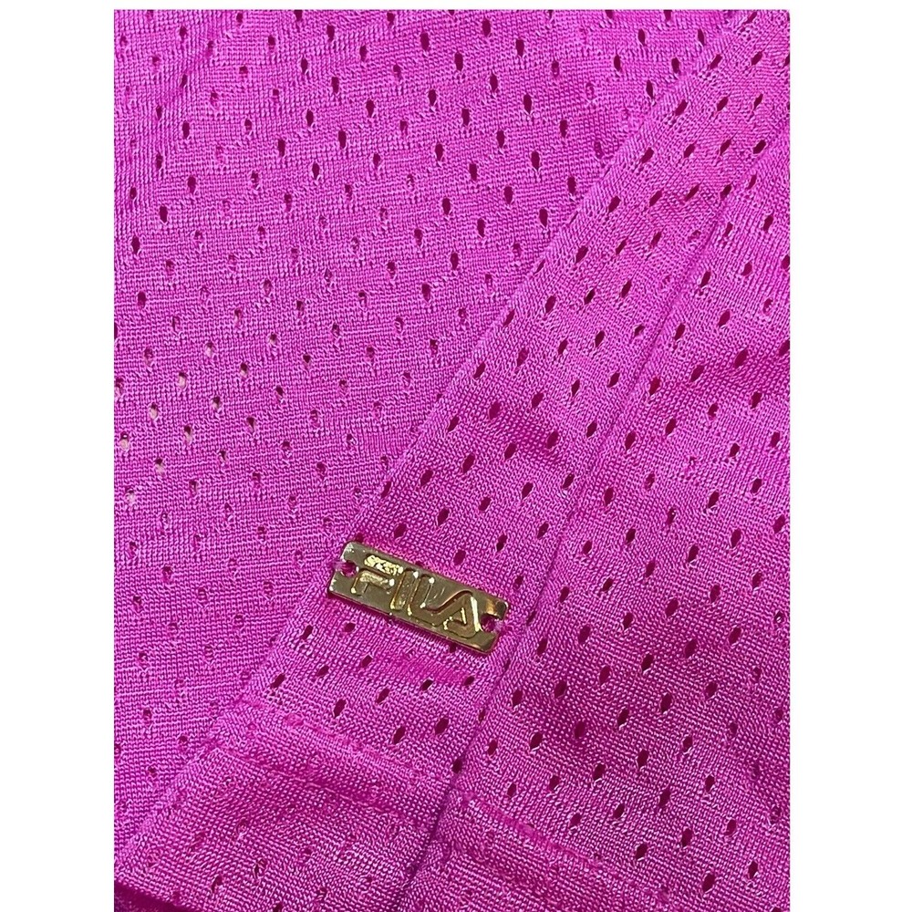 Fila Sport Tank Top Women's Size XS Pink Built-in Bra Polyester Stretch Pullover - Picture 5 of 11